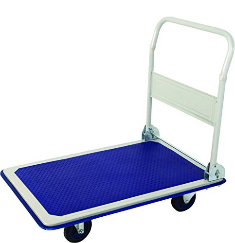 Bigapple WH1-metal 300 Heavy Weight King Metal Trolley, 300 kg Capcity (Blue)