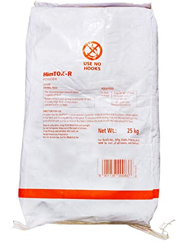 HIMTOX-R पाउडर डिपोलर Myco-T/T- बाइंडर एनिमल फीड सप्लीमेंट छोटे और बड़े जानवरों के लिए (25 Kg)