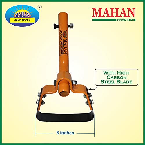 Mahan GHW-6 + Blade 6 Gardening Hoes/Manual Weeder/Hand Weeder Without Handle | Free Ring Weeder |