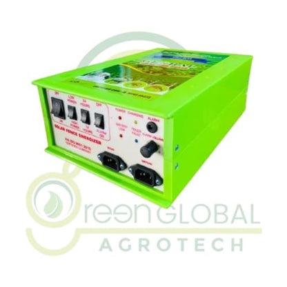 GREEN GLOBAL AGROTECH Zatka Machine 12KV Solar Fence Energizer Highly Efficient Security System for Agricultural Farms 40 Acre Area Covered" PWM Solar Charge Controller