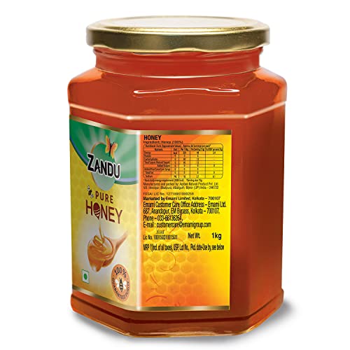 Zandu Pure Honey || 100% Pure || No Added Sugar & Adulteration, 1KG
