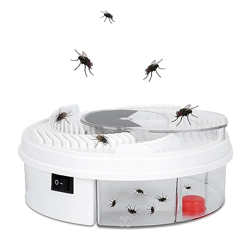 USB Powered Electric Fly Trap Automatic Fly Catcher Rotating Fly Killer Machine Pest Repellent Tool for Home Kitchen Restaurant