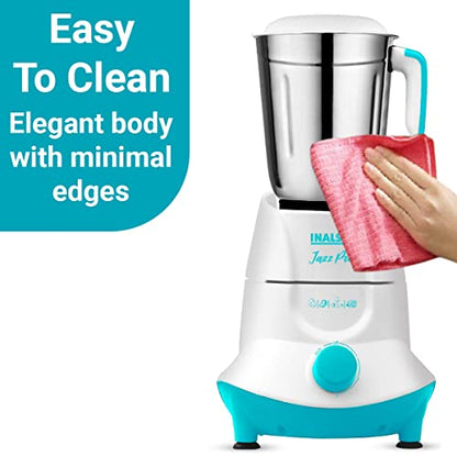 INALSA Mixer Grinder Jazz Pro -550W with 3 Stainless Steel Jars| 30 Min Motor Rating| Robust Nylon Coupler | Overload Protection| ISI Certified| 2 Year Warranty