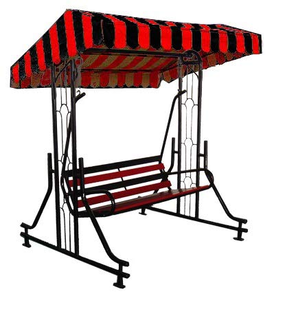 kaushalendra Swing for Adult Outdoor 3 prson jhula with Stand Canopy roof use to Garden Terrace 350 kg Capacity, 3 Seater, Metal (60, 72, 84 inch)