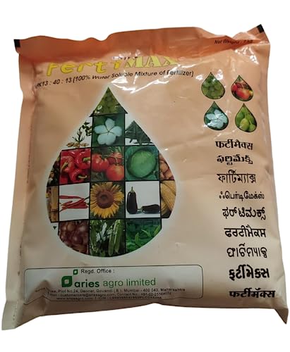 Aries Agro Fertimax NPK 13:40:13 वनस्पतींसाठी पाण्यात विरघळणारे खत 1 किलो