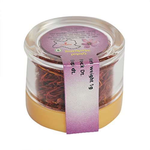 GA+ Kashmiri Negin Pampore Organic Saffron Organic Saffron, 1 g