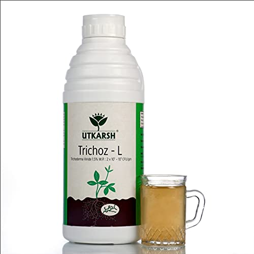 Utkarsh Trichoz-L (ट्राइकोडर्मा विराइड - 1 x 10^6 -10^8 cfu/ml) बायो फंगसाइड (1 लीटर 2 का सेट)