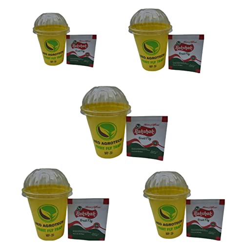 NEO AGROTECH Fruit Fly Trap/IPM Trap/Glass Trap/Fruits Fly Trap- Useful for Fruits with Glass (Multicolor, 50)