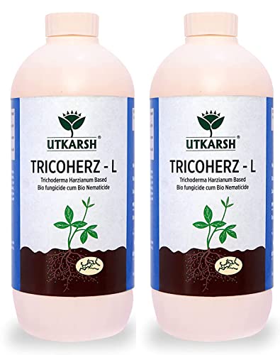 Utkarsh TRICOHERZ – L Trichoderma Harzianum (2 का 1 लीटर सेट)