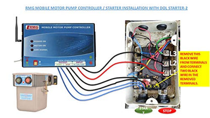 RMG Single/Three Phase GSM Mobile Motor Controller with 1yr Manufacturer Warranty (Single Phase Starter)