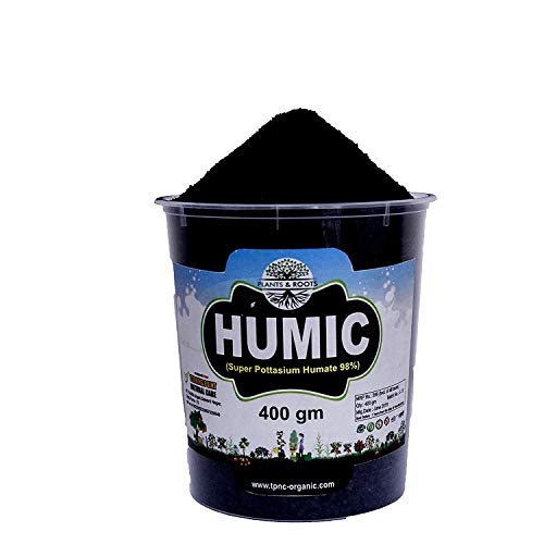 Plants & Roots Plants & Root - Humic Acid For Plants, Humic Acid Flakes For Indoor And Outdoor Plants (Super Potassium Humate 98%) Humic Acid For Plants/Water Soluble Grade -(400 +400 Gm) Pack Of 2