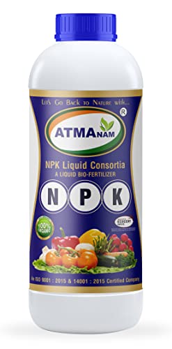 Atmanam BIO Fertilizer CONSORTIA (Nitrogen, Phosphate, Potash) NPK Plant Growth Promoter, Nutrition Enhancer Supplement, Bio Stimulant, Immunity Builder for Plants & Crops (1)