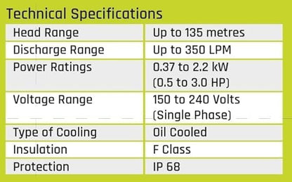 किर्लोस्कर बंधू KP4 JALRAAJ UVA 60-2016 (2 hp) मालिका बोअरवेल सबमर्सिबल सिंगल फेज पंप सिंचन, घर, औद्योगिक (मल्टिकलर) साठी 24 महिन्यांच्या वॉरंटीसह संपूर्ण मनःशांतीसाठी आदर्श
