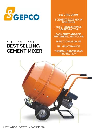GEPCO Mini Concrete Mixer 230 liters