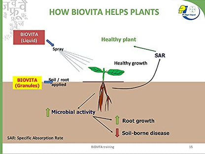 PI Industries Organic BIOVITA Granules Seaweed Concentrate Fertilizer for Home Garden & Plants- All in One Plant Food- Balanced Plant Nutrition. (4KG)