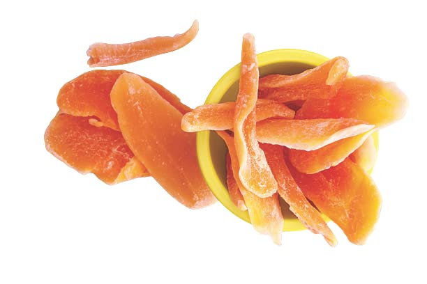 Brill Dried & Sweetened Papaya 250g, Premium Dehydrated Papaya, 100% Natural, Vegan, No Preservatives, No Added Sugar