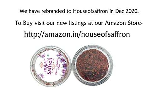 House of Saffron 5grams Kashmir Saffron Kesar- 5g (5packs of 1g)
