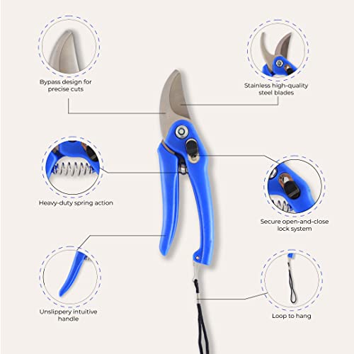 TrustBasket Gardening Plant Cutter | Garden Pruner | Garden Scissors | Garden Shear | Heavy Duty gardening tool for Plant Branch Cutter
