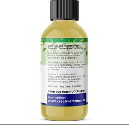 Neem Oil for Plant Pest Control - Organic Pesticide Plants and Flowers Use Insects Pesticides 100Ml