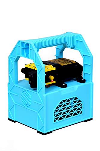 Pad Corp Double Bull Portable Battery Operated Sprayer 12Volt x 12Amp, Super Strong Body Contains One Feet Gun for Washing and Spraying, Great Battery Capacity with 1.7 Amp Fast Charger.