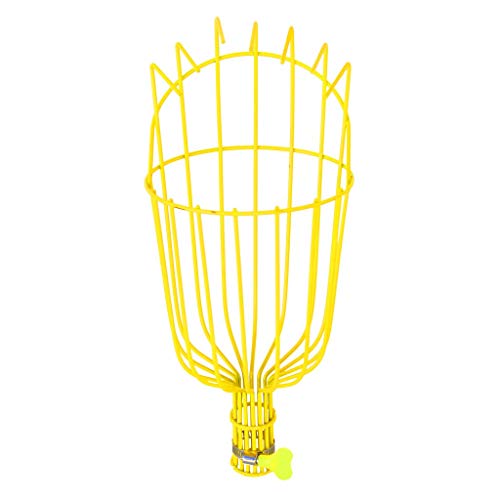 TrustBasket Fruit Picker-Gardening Metal Fruit Picker with Adjustable Pole Fixing Clamp