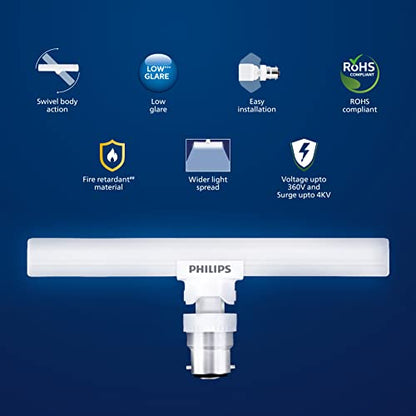 Philips Stellar Bright 10W B22 LED T-Bulb,Cool Day Light , Pack of 3