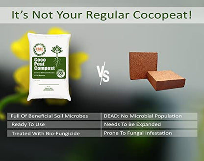 Ebee Cocopeat Compost with Living Soil Microbes-5kg