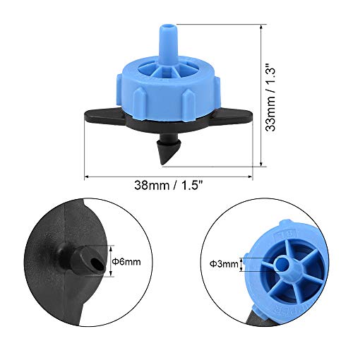 Pinolex® Drip Irrigation Accessories Plant Watering Emitter Dripper (Pack of 50)