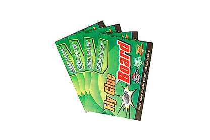 Fly Glue Trap Sticker Paper/Sticky Traps For Home Flies, Pack of20 (Green)