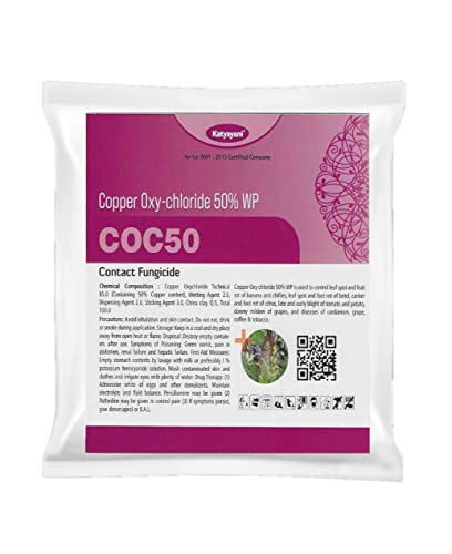 Katyayani Copper OXY Chloride 50% WP Copper Based Broad Spectrum Fungicide which Controls The fungal as Well as Bacterial Diseases by its Contact Action (250 Gram)