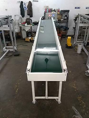 MS पावडर कोटेड -3200L x 400W (बेल्ट रुंदी) x 900H (क्रीम) सह IICPL बेल्ट कन्व्हेयर