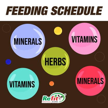 REFIT ANIMAL CARE Nutritional Supplement for Pregnant Cow, Cattle & Buffalo, 20 Pouches Set, R-Bolite+
