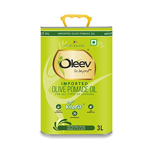 Oleev Olive Pomace Oil for Everyday Cooking, 3L TIN