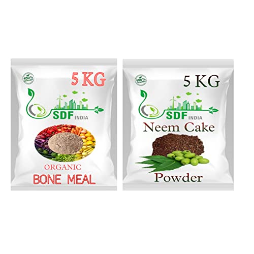SDF India Combo Offer Neem Cake Powder , Bone Meal Powder( 5kg Each,Total 10 KG)