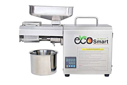 EcoSmart 04TC 600 वॅट स्टेनलेस स्टील ऑरगॅनिक ऑइल मेकर मशीन/शेंगदाणे, मस्टर्ड, तीळ, सोयाबीन, सूर्यफूल, बदाम, नारळ इ./घरगुती तेल प्रेस मशीनमधून तेल काढा