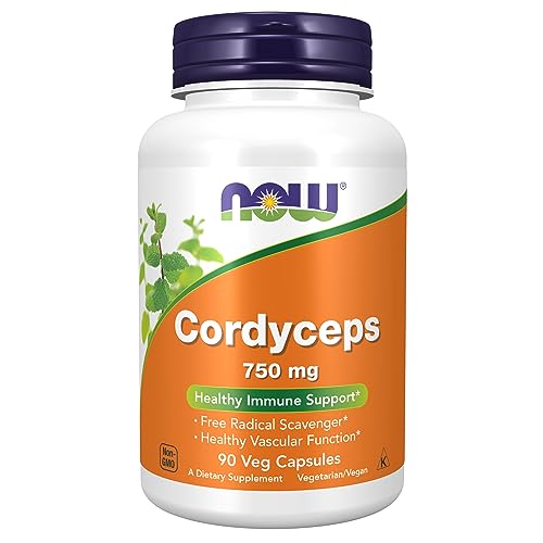 Now Foods Cordyceps 750 Mg Healthy Immune Support Capsules - 90 Veg Capsules