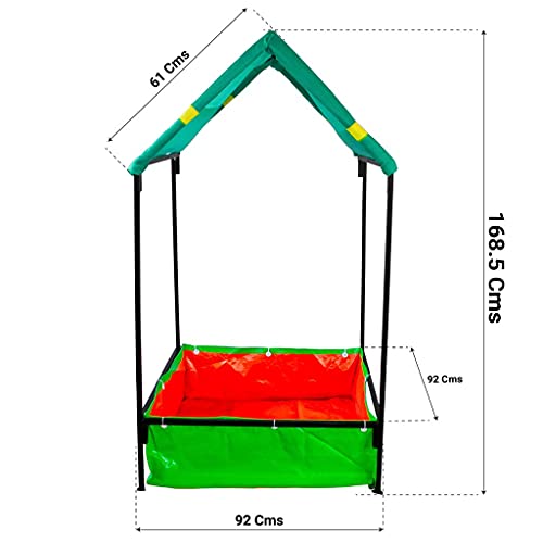 TrustBasket Roof Top Gardening Greenhouse | Weather Resistant UV Stabilized Portable Greenhouse for Indoor Outdoor Gardening.