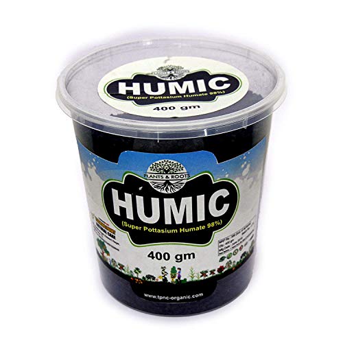 Plants & Roots Plants & Root - Humic Acid For Plants, Humic Acid Flakes For Indoor And Outdoor Plants (Super Potassium Humate 98%) Humic Acid For Plants/Water Soluble Grade -(400 +400 Gm) Pack Of 2