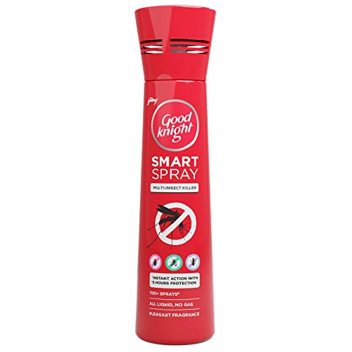 Good knight Smart Spray Multi-Insect Killer - 150 ml, Instant Action, 8-Hour Protection, Pleasant Fragrance, Red