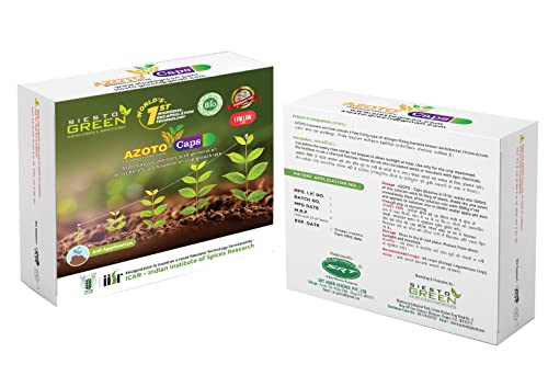 SIESTO GREEN बायोफर्टिलायझर आणि जैव कीटकनाशक अझोटो कॅप्स (2 कॅप्सूल)