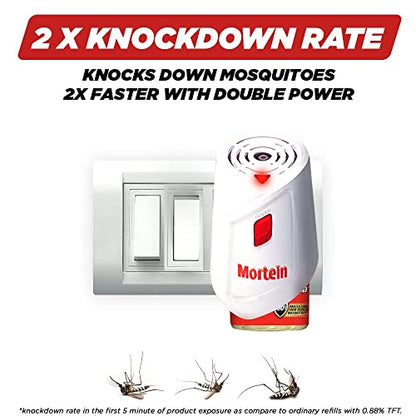 Mortein Insta5 Mosquito Repellent Liquid Refill - 45ml x 6 (Buy 4 Get 2 Free) | 100% Protection from Dengue Mosquitoes, Pack of 6