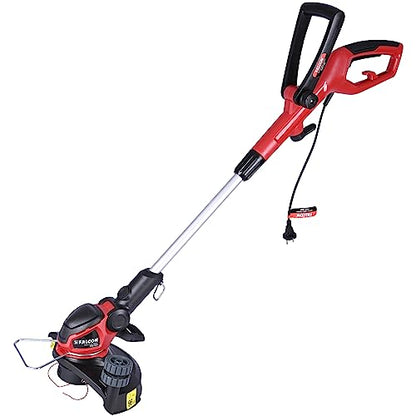 FALCON FEGT-1390 Electric Grass Trimmer 600W Weed Remover Machine Heavy Duty Lightweight Brush Cutter Tool for Garden and Yard