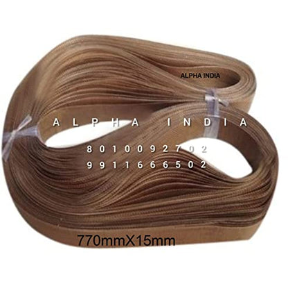 ALPHA INDIA DELHI Teflon Belt For Band Sealer Machine Model FR-770 (Size-770,mm X 15,mm,)(Pack of 10,Piece)