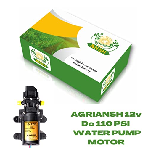 ऍग्रिंश हेवी ड्यूटी 12V DC इलेक्ट्रिक बॅटरी ऑपरेटेड स्प्रेअर पंप मोटर 12 व्होल्ट शेतकऱ्यांसाठी आणि कृषी मिस्ट स्प्रे - कार वॉश - बाइक वॉशिंग - सॅनिटायझिंग आणि गार्डनिंगमध्ये देखील वापरली जाते