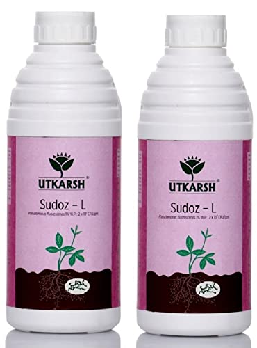 Utkarsh Sudoz-L (स्यूडोमोनास फ्लोरेसेंस 1 x 10^6-10^8 cfu/ml.) (1 लीटर; 2 का सेट)