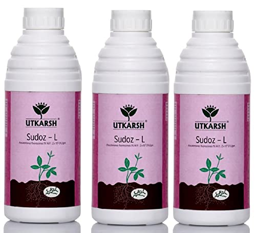 Utkarsh Sudoz-L (स्यूडोमोनास फ्लोरेसेंस 1 x 10^6-10^8 cfu/ml.) (3 लीटर) (1 लीटर के 3 का सेट)