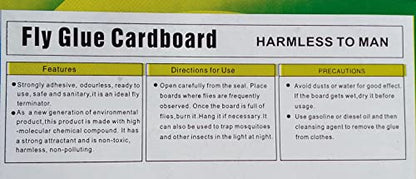 Spicado Traders Fly Trap for Home Glue Trap for House Fly , Sticky Fly Stick Paper Pack of 5