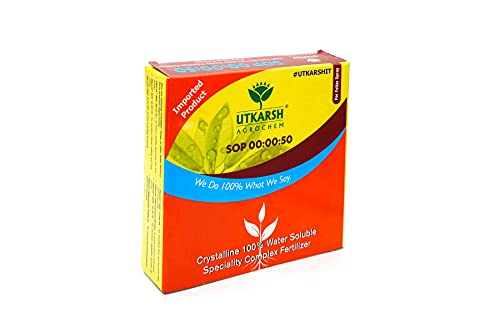 उत्कर्ष एसओपी (00:00:50 + 17.5 एस) (पोटेशियम सल्फेट) (900 ग्राम) (विशेषता पाउडर, पूरी तरह से पानी में घुलनशील उर्वरक) (फोलियर स्प्रे पोषण)
