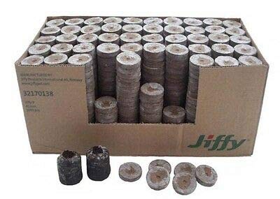 हम हाइड्रोपोनिक्स कोको पेलेट्स 50mm - 280pc का सेट, जिफी मेड, मिट्टी रहित अंकुरण माध्यम, कोको डिस्क