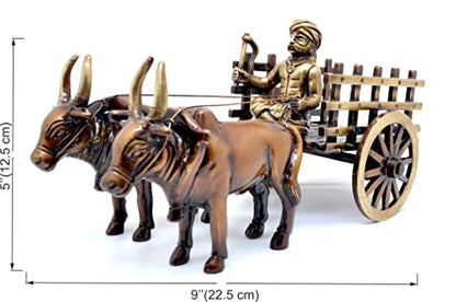 bullock and cart shwopiece